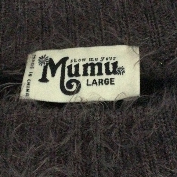Show Me Your MuMu Cropped Varsity Sweater Like New - Picture 5 of 6